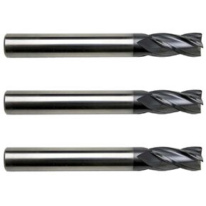 3 قطعة قطر 1/8 بوصة × ساق 1/8 بوصة نصف قطر 0.015 بوصة 4-ناي زاوية نصف قطرها تايفون سلسلة حمراء مطحنة نهاية كربيد، 3 عبوات in Kuwait