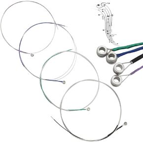 2 Sets Viola Strings Replacement - A D G C With Stainless Steel Core And Nickel-Plated Ball-End, Nickel Chromium Wound, 25.6 Inches, Musical Instrument Parts in Kuwait