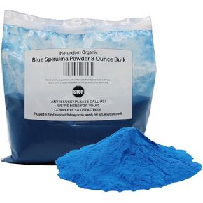 Naturejam Organic Blue Spirulina Powder 8 Ounce Bulk-Premium Culinary Grade for Smoothies in Kuwait