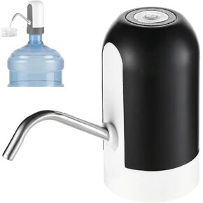 Rechargeable Electric Fluid Pump for Water and Oil, Portable Bottled USB Rechargeable Dispenser, Self-Powered Universal Oil Pump Extractor, Battery Powered, for Home, Office, Outdoor (Black) in Saudi Arabia