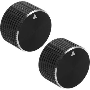 minkissy 2pcs 25x15mm Aluminum Instrument Control Knobs for Electric Guitar Bass, Knurled Metal Potentiometer Volume Tone Knobs, 15mm Height DIY Audio Amplifier Replacement in Kuwait