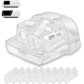 غرفة مياه بديلة مع 20 عبوة مرشحات لـ AirSense 11 وAirCurve 11، وخزان مياه مرطب متوافق مع أجهزة CPAP من سلسلة S11، وحوض HumidAir القياسي، ومستلزمات وملحقات CPAP in Kuwait