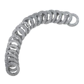 Veemoon 20pcs Wedge Locking Washers Manganese Steel Anti-loosening Washers for Secure Fastening Vibration Resistant Heavy-Duty Design Silver Finish in Kuwait