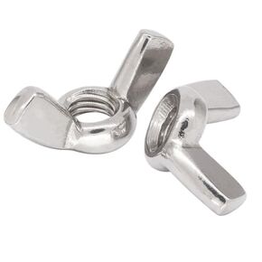 5/16-18 بوصة صواميل جناح 50 عبوة من 304 صواميل فراشة من الفولاذ المقاوم للصدأ، صواميل صلبة، سهلة التركيب يدويًا للاستخدام الداخلي والخارجي in Kuwait