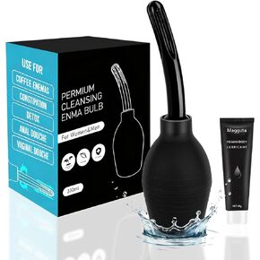 Anal Douche Enema Kit - 310ML Enema Bulb Douches for Men and Women, Shower Enema Bulb Cleaner Wash Flusher System,Douche Ideal for Daily Care & Travel(Black) in Saudi Arabia