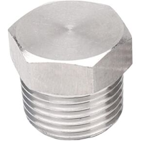 Brass blanking cap,Hex brass cap, NPT Male Thread 304 Stainless Steel Hex Head Plug End Cap, Pipe Fitting Adapter(1/2inch) in Kuwait