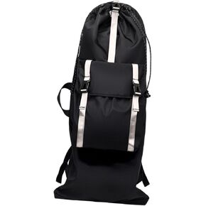 Skateboard Backpack Rucksack Carrier Longboard Bag Portable Organizer Waterproof 900D Shoulder Strap Suitable for Women Men Outdoor Commuting in Kuwait