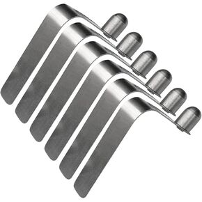 6Pcs Spring Snap Clips Tent Pole Clips Single End Outdoor Camping Sturdy Single Push Button Solid, 10mm in Kuwait