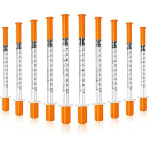 Jeringas con agujas para inyectar, U-100 31G 1ml 1/4"(6mm) jeringas, Pack of 100 in Saudi Arabia
