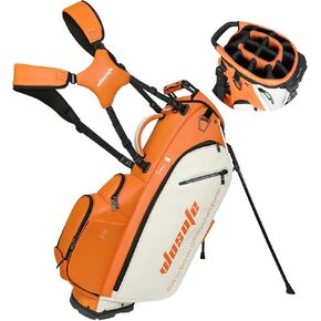 WOSOFE PU Golf Bag with 6/14 Way Top Dividers Automatically Adjustable Dual Straps Elegant Design for Men Women Pu Golf Stand Bag with Multiple Pockets in Kuwait