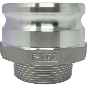Gloxco Aluminum Type FR Cam and Groove Reducer, 4" Male Camlock Adapter x 3" Male NPT (CAM-4030-FR-AL) in Kuwait