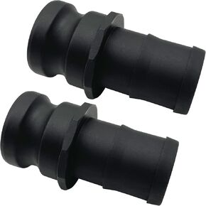 Polypropylene Type D Cam Groove Fitting Female 1-1/2" D-150 Camlock with 1.5" Female NPT Threads Cam lock - 2 Pack Lightweight Corrosion-Proof Couplings w/Quick-Connect & Spare Gaskets in Kuwait