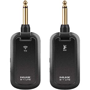 NUX B-1 Lite Guitar نظام لاسلكي 2.4 جيجا هرتز، أقل من 5 مللي ثانية، مضاد لتداخل WiFi، جهاز استقبال إرسال جيتار لاسلكي قابل لإعادة الشحن in Kuwait