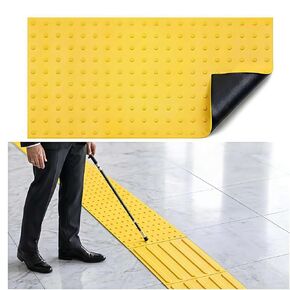 Tactile Warning Pad，ADA Warning Pads, 2x4 FT Vibrant Yellow PVC, Strip & Stick Adhesive Backing for for Outdoor Steps, Ramps, Transit Platforms in Kuwait