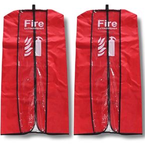 غطاء طفاية حريق كبير الحجم 6 عبوات - غطاء واقي من الغبار والخدش - طفاية حريق غطاء شفاف - غطاء واقي مقاوم للماء لطفايات الطوارئ حتى 20 رطلاً in Kuwait