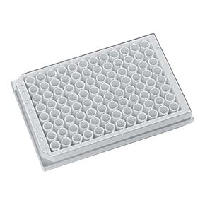 J.G. Finneran 204012 96-Well Opaque Solid Polystyrene Assay Plate with Lid, Tissue Culture Treated, Sterile, 350µL Capacity, White (Pack of 100) in Kuwait