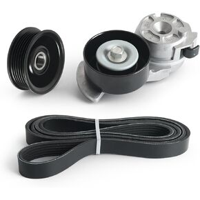 90K-38189A Serpentine Drive Belt Belt Telectioner Idler Pulley Kit ، for Ford Grand Marquis Crown Victoria ، Lincoln Town Car ، for Mercury Grand Marquis 4.6L 2000 2001 ، Belt Tensioner 38189 36100 6pk2310 in Kuwait