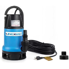 Sewage Pump 1/2 HP 2370 GPH Submersible Water Pump Thermoplastic Portable Trash Pump High Flow Water Removal for Basement Sump Basin and Sewage Well with 10ft Long Power Cord in Saudi Arabia