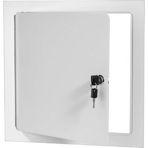 Premier 24x24 Universal Steel Flush Access Panel Door w/Keyed Cylinder Latch, White Prime Coat Finish, Wall, Ceiling Mounted Access Door for Drywall, Plumbing, Electrical, FL-5000 in Kuwait