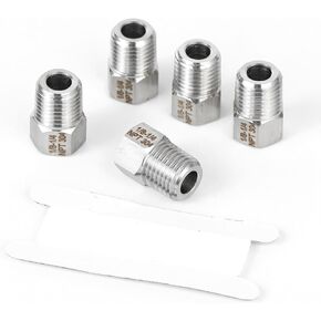 5 قطع، محول أنثى NPT3/8ذكر إلى NPT1/4، جلبة من الفولاذ المقاوم للصدأ، البطانات المخفض 1/4-3/8، تجهيزات شديدة التحمل. in Kuwait