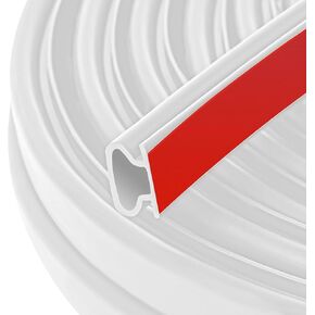 40 Feet Rubber Weather Stripping Door Seal, Extra Thick D-Shape Self Adhesive Door Seal Large Gap Door Weather Strip for Window Door Frame Insulation Soundproofing Blocks Cold Drafts Noise - Black in Kuwait