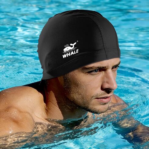 Swim Cap - Satin-Lined High Elasticity - Breathable Comfort Large Unisex Swim Cap, Suitable for Short and Long Hairstyles (2-Pack) in Saudi Arabia