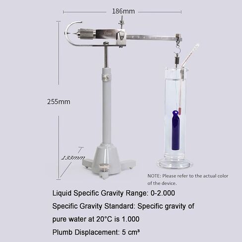 Liquid Density Specific Balance, Mechanical Weight Specific Density Scale, Measuring Range 0-2.000, Accuracy 0.001, Hammer Displacement 5cm3, for Laboratory Research School in Saudi Arabia