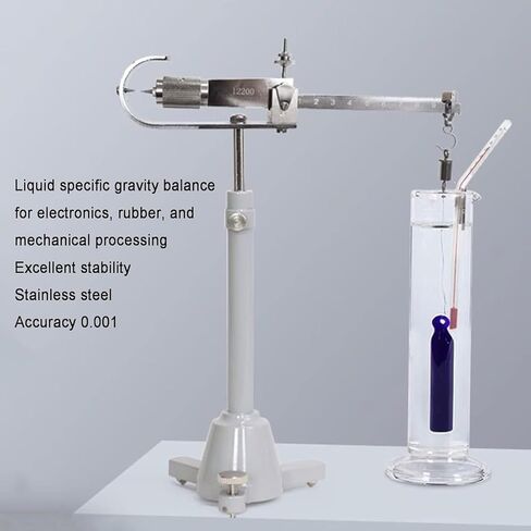 Liquid Density Specific Balance, Webster's Mechanical Weight Specific Scale, Accuracy 0.001, Measuring Range 0-2.000 G/cm³, 5cm³ Drain Port, for Measuring Liquid Density, Industrial in Kuwait