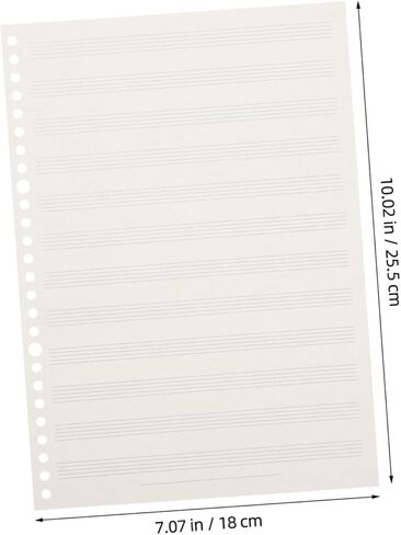 Milisten Professional Music Notation Pad for Boy Girl Narrow Staff Lines for Enhanced Clarity Durable and Replaceable Music for Learning and Composition in Saudi Arabia