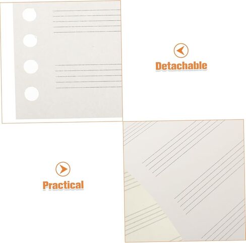 Milisten Professional Music Notation Pad for Boy Girl Narrow Staff Lines for Enhanced Clarity Durable and Replaceable Music for Learning and Composition in Saudi Arabia