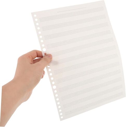 Milisten Professional Music Notation Pad for Boy Girl Narrow Staff Lines for Enhanced Clarity Durable and Replaceable Music for Learning and Composition in Saudi Arabia