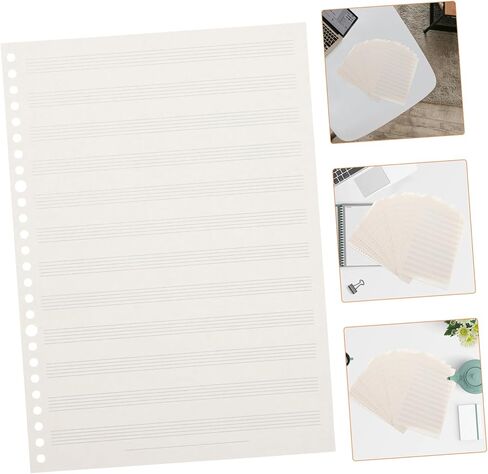 Milisten Professional Music Notation Pad for Boy Girl Narrow Staff Lines for Enhanced Clarity Durable and Replaceable Music for Learning and Composition in Saudi Arabia