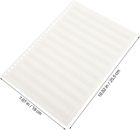 Milisten Professional Music Notation Pad for Boy Girl Narrow Staff Lines for Enhanced Clarity Durable and Replaceable Music for Learning and Composition in Saudi Arabia