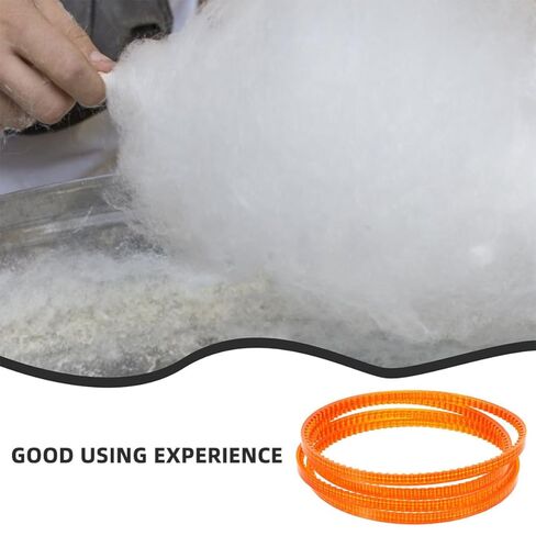 6pcs Cotton Candy Maker Replacement Belts Plastic Reusable Belts for Indoor Candy Machines Cotton Maker Accessory Sugar Dispenser Compatible in Kuwait