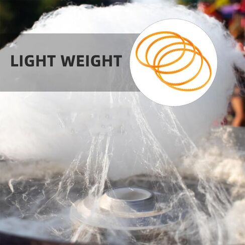 6pcs Cotton Candy Maker Replacement Belts Plastic Reusable Belts for Indoor Candy Machines Cotton Maker Accessory Sugar Dispenser Compatible in Kuwait