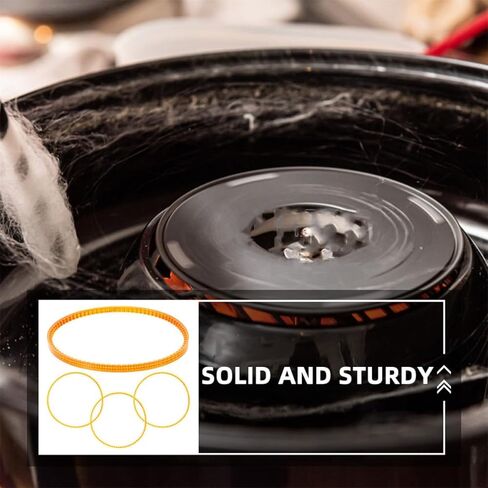 6pcs Cotton Candy Maker Replacement Belts Plastic Reusable Belts for Indoor Candy Machines Cotton Maker Accessory Sugar Dispenser Compatible in Kuwait