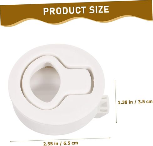 Alipis Boat Latch Hatch Pull Round Lock Handle for Rv and Camper Trailer Hatch Doors Heavy-Duty Design Secure for Use in Saudi Arabia