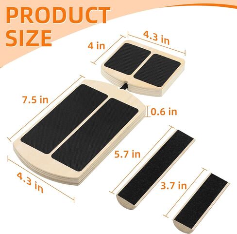 Ankle Strengthener Balance Board, Single Leg Foot Strengthener for Plantar Fasciitis & Achilles Tendonitis, Ankle Rehab & Mobility Trainer, Foot Balance Board Physical Therapy Equipment ﻿ in Kuwait