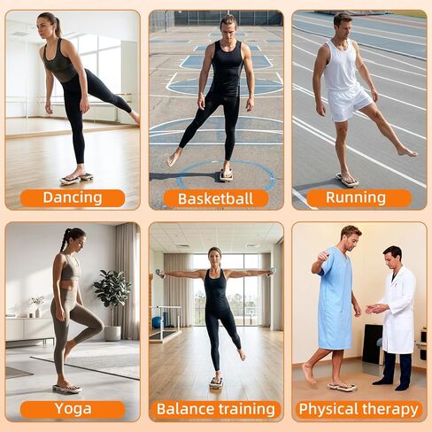 Ankle Strengthener Balance Board, Single Leg Foot Strengthener for Plantar Fasciitis & Achilles Tendonitis, Ankle Rehab & Mobility Trainer, Foot Balance Board Physical Therapy Equipment ﻿ in Kuwait