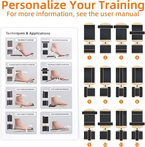 Ankle Strengthener Balance Board, Single Leg Foot Strengthener for Plantar Fasciitis & Achilles Tendonitis, Ankle Rehab & Mobility Trainer, Foot Balance Board Physical Therapy Equipment ﻿ in Kuwait