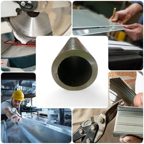 2" OD x 1/4" Wall DOM Seamless Round Tube x 6" Long, Mild Steel Tubing Reliable Metal for Custom Machining and Mechanical Applications Custom Projects Fabrication Use in Saudi Arabia