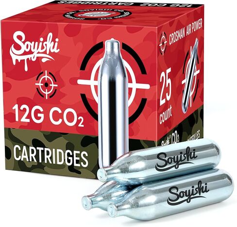 خراطيش ثاني أكسيد الكربون 12 جرام غير ملولبة لمسدس ثاني أكسيد الكربون BB، مسدس هواء، مسدس Airsoft، مسدس هواء، بندقية هوائية (25 قطعة) in Kuwait