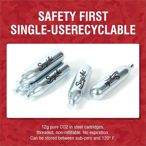 خراطيش ثاني أكسيد الكربون 12 جرام غير ملولبة لمسدس ثاني أكسيد الكربون BB، مسدس هواء، مسدس Airsoft، مسدس هواء، بندقية هوائية (25 قطعة) in Kuwait