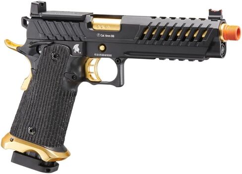 مسدس لانسر التكتيكي Knightshade Hi-Capa Gas Blowback Airsoft مع مجلة Airsoft إضافية (Red Dot Mount) in Kuwait