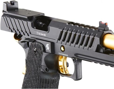مسدس لانسر التكتيكي Knightshade Hi-Capa Gas Blowback Airsoft مع مجلة Airsoft إضافية (Red Dot Mount) in Kuwait