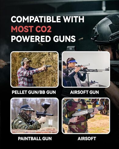 Mosa 12 Gram Carbon Dioxide Cartridge, Co2 Cartridges, Non-Threaded, CO2 cartridges BB Gun, CO2 BB Pistol, CO2 Airsoft Pistol in Kuwait