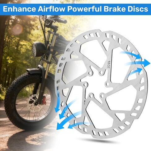 Upgraded and Reinforced Brake Discs Rotors For Ridstar Q20/Q20 Pro/H20pro/H26pro, Fits Front Rear Disc Brake Disc Set Mechanical Stainless Steel Brake Rotor For Ridstar Q20 Part in Saudi Arabia