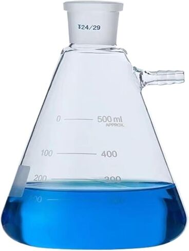 1PCS 50ml to 2000ml Glass Vacuum Grinding Mouth Filtration Suction Flask Laboratory Filter Bottle(250ml caliber24) in Saudi Arabia