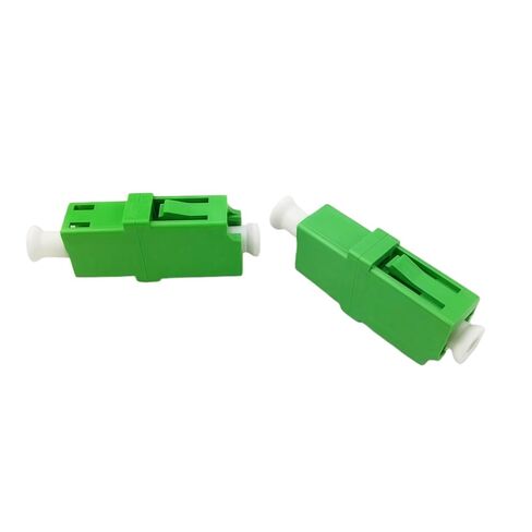 LC/APC Coupler Tin - 10 Pack - Single Mode LC/APC Fiber Couplers Set. LCAPC Fiber Adapters are Pre-Cleaned & Extend LCAPC Optical Cables. Connects SM Simplex or Duplex Cables in Kuwait