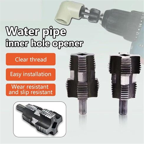 1PC PPR Pipe Thread Tap - 1/2" & 3/4" Dual Head Inner Thread Opener for Water Pipes in Saudi Arabia